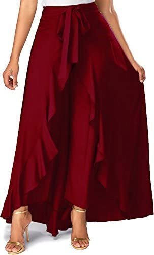 Women'S Regular Maroon Skirt Free Size - Image 3