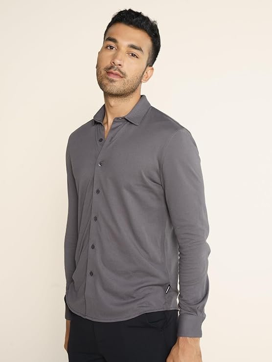 Constant All-Degree Shirt for Men Full Sleeve, Pique Textured, Thermoregulating Cotton Blend Mens Casual, Recycled Fabric Stylish Shirts - Image 3