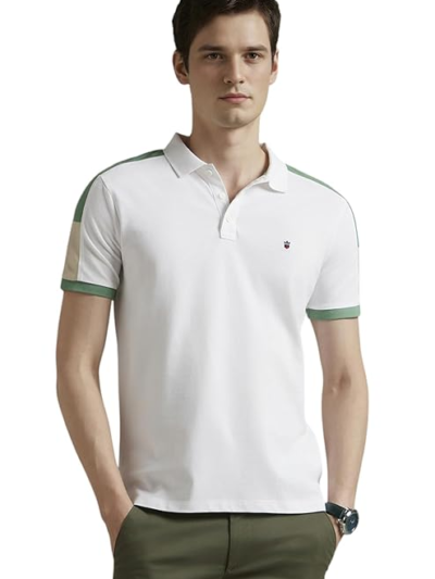 LoP Men's Cotton Slim Fit Polo T-Shirt with Fastness