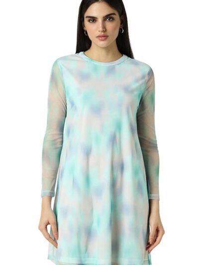 Women's Polyester Modern Mid-Thigh Length Dress