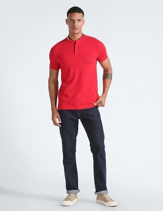 HILFI Men's Cotton Graphic Slim Fit Polo - Image 5