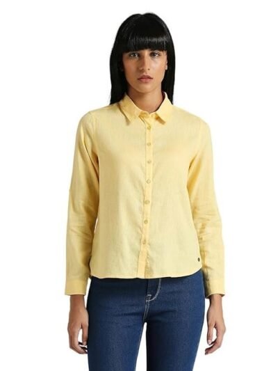 Pjes Women's Cotton Regular Fit Shirt
