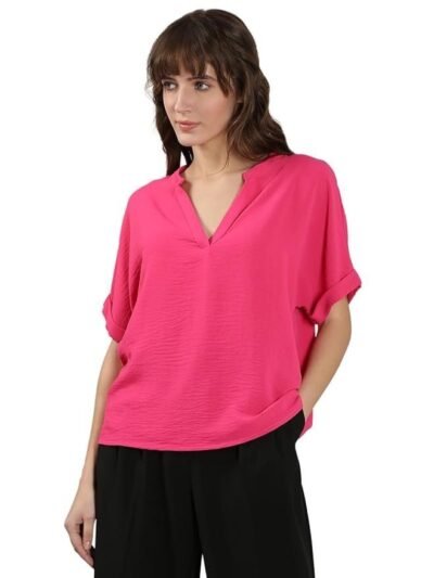 Extended Sleeves V-Neck Regular Top