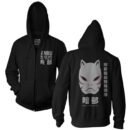 shippuden Anbu Black OPS Adult Zip Hoodie Large Black