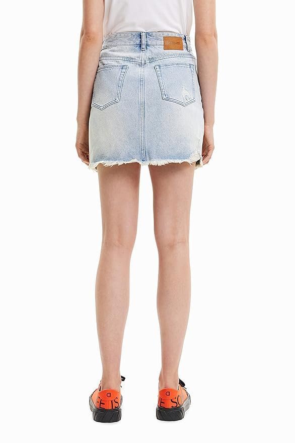 Women's Woman Denim Skirt Short - Image 5