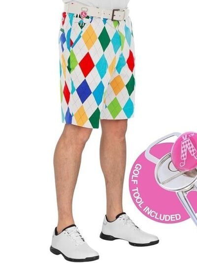 Golf Shorts Men, Crazy Golf Shorts for Men, Mens Golf Shorts, Funny Golf Shorts for Men, King of Diamonds